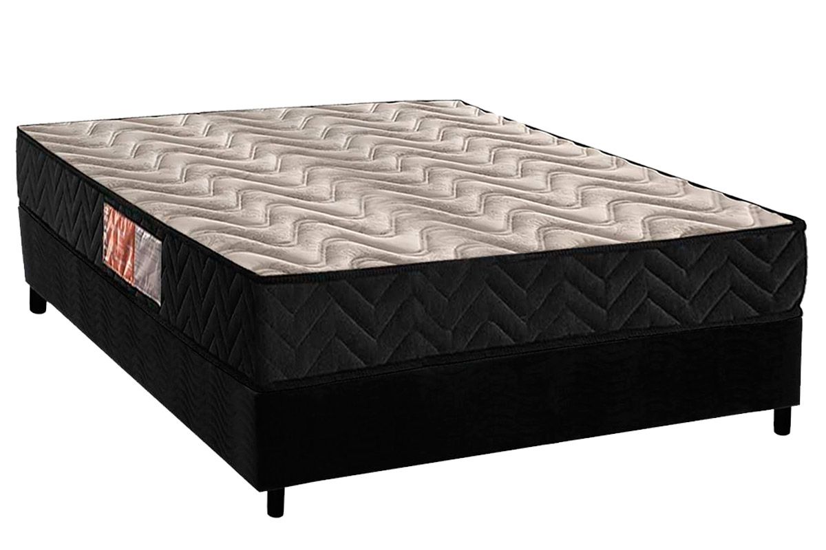 Cama Box CRC +Colchão Espuma D28 Pasquale Paropas