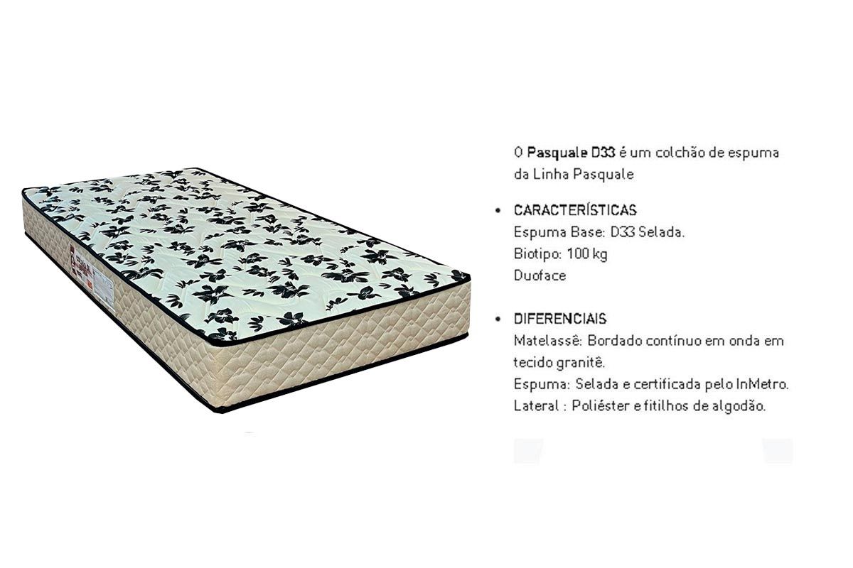 Cama Box CRC +Colchão D33 Pasquale Wave Paropas