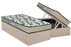 Cama Box Baú Filhão +Colchão D33 Pasquale Wave Paropas