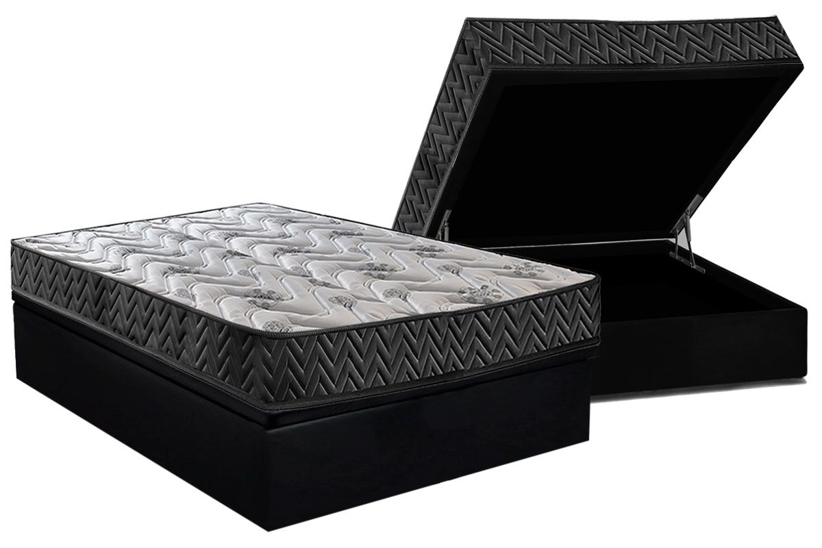 Cama Box Baú CRC +Colchão D45 Pasquale Wave Paropas