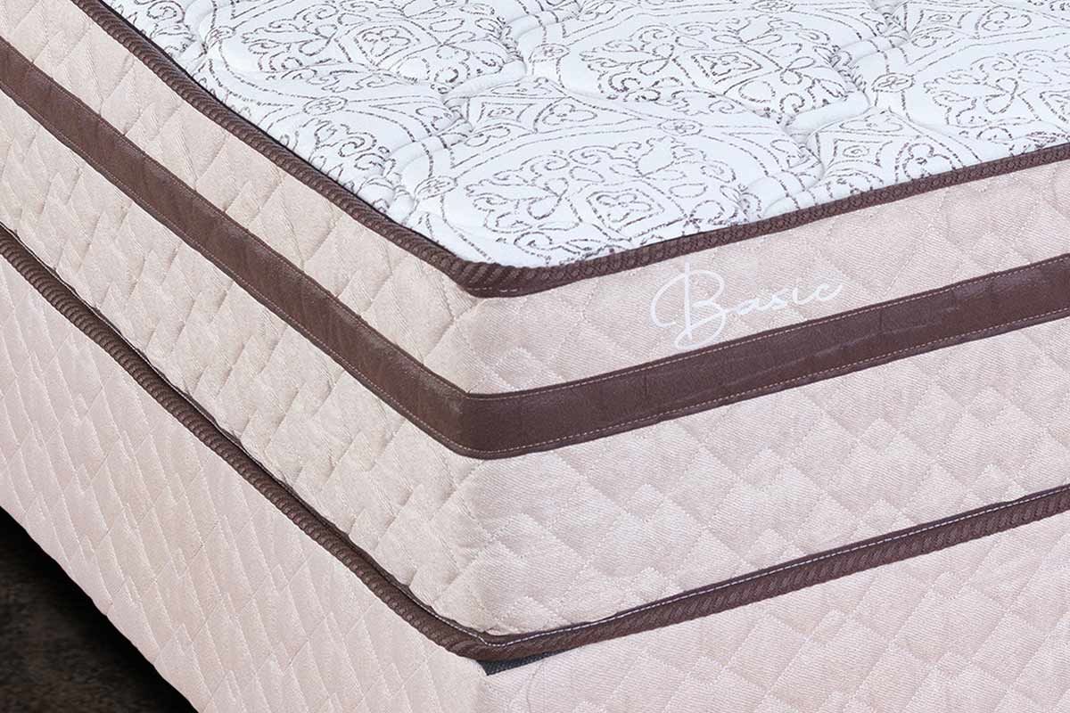 Cama Box CRC +Colchão Molas Basic Paropas