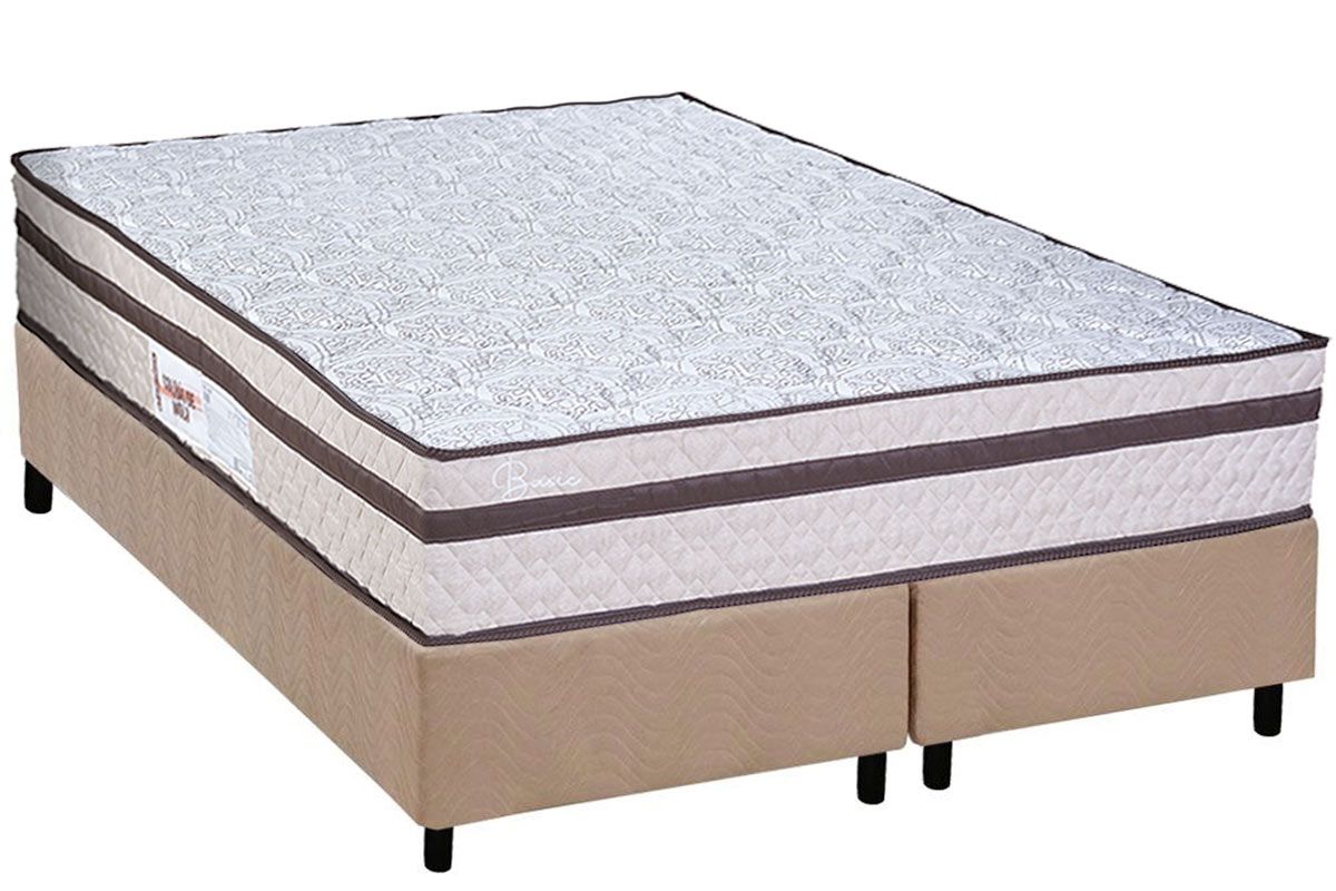 Cama Box CRC +Colchão Molas Basic Paropas