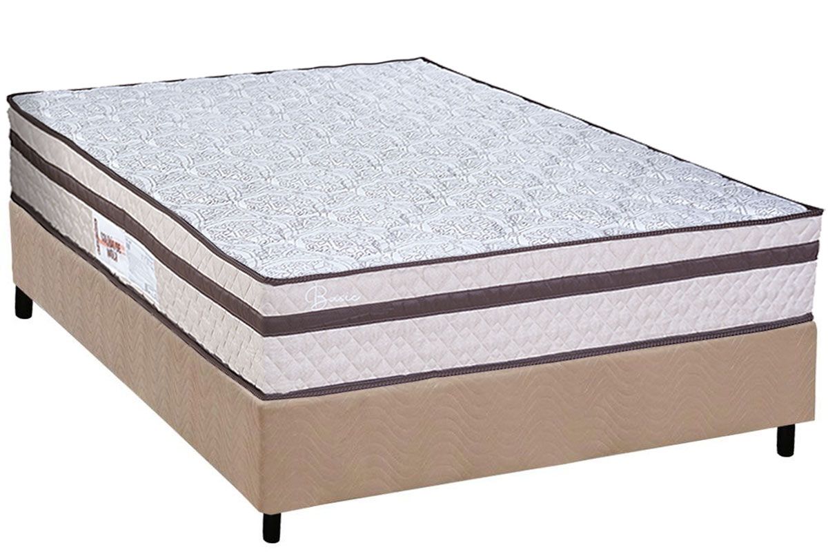 Cama Box CRC +Colchão Molas Basic Paropas