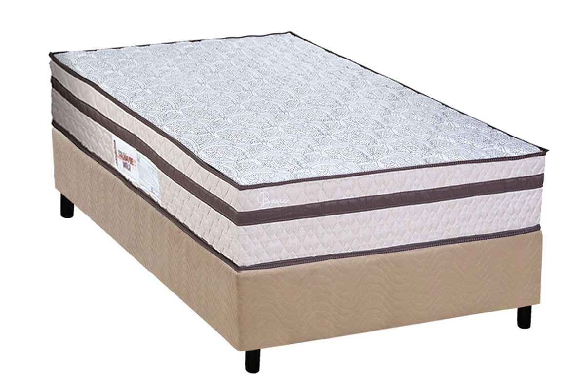 Cama Box CRC +Colchão Molas Basic Paropas
