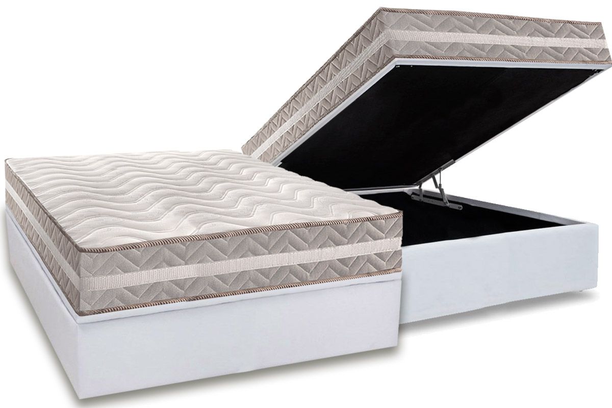 Cama Box Baú CRC +Colchão Ortopédico ProSono Paropas