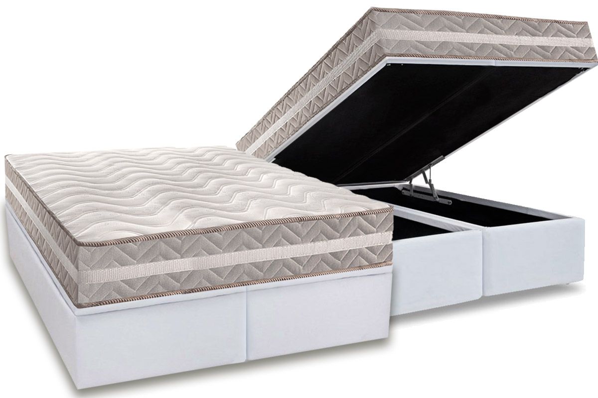 Cama Box Baú CRC +Colchão Ortopédico ProSono Paropas