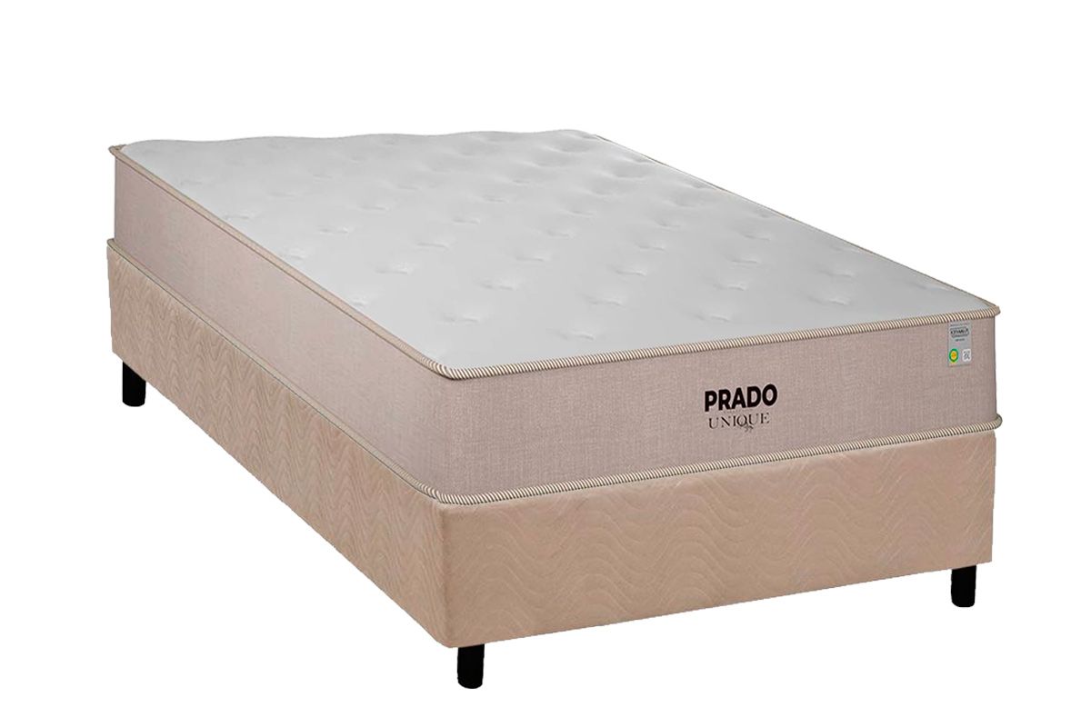 Cama Box CRC +Colchão Espuma D28 Prado Plumatex
