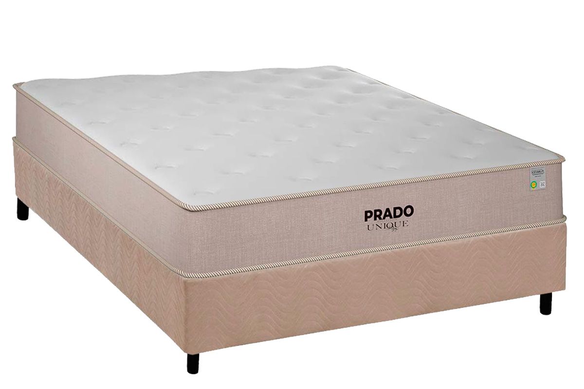 Cama Box CRC +Colchão Espuma D28 Prado Plumatex