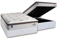 Cama Box Baú Filhão +Colchão Molas Personalle Plumatex