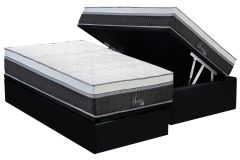 Cama Box Baú Filhão +Colchão Molas Serenatta Polar