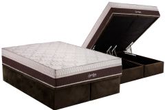 Cama Box Baú Filhão +Colchão Molas Sporting Polar