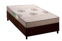Cama Box Filhão +Colchão Espuma D33 Pérola Polar