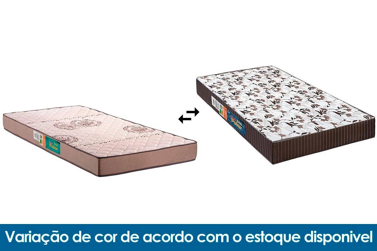 Cama Box CRC +Colchão Espuma D33 Pérola Polar