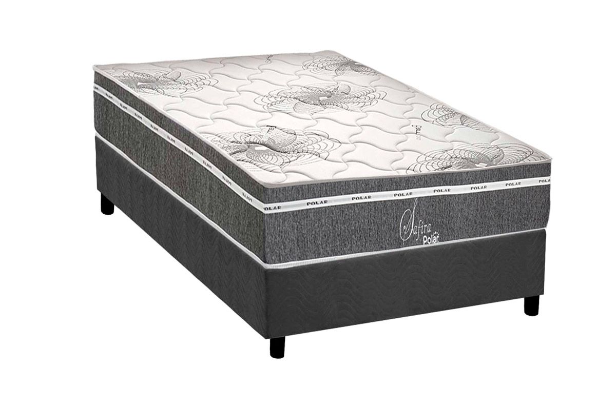 Cama Box CRC +Colchão Molas Safira Polar
