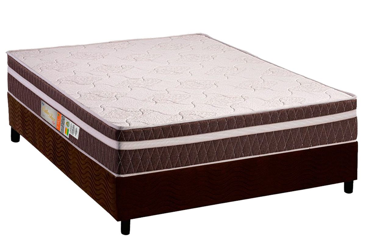 Cama Box CRC +Colchão Ortopédico Orthoface Polar