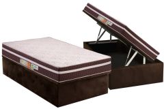 Cama Box Baú Filhão +Colchão Ortopédico Orthoface Polar
