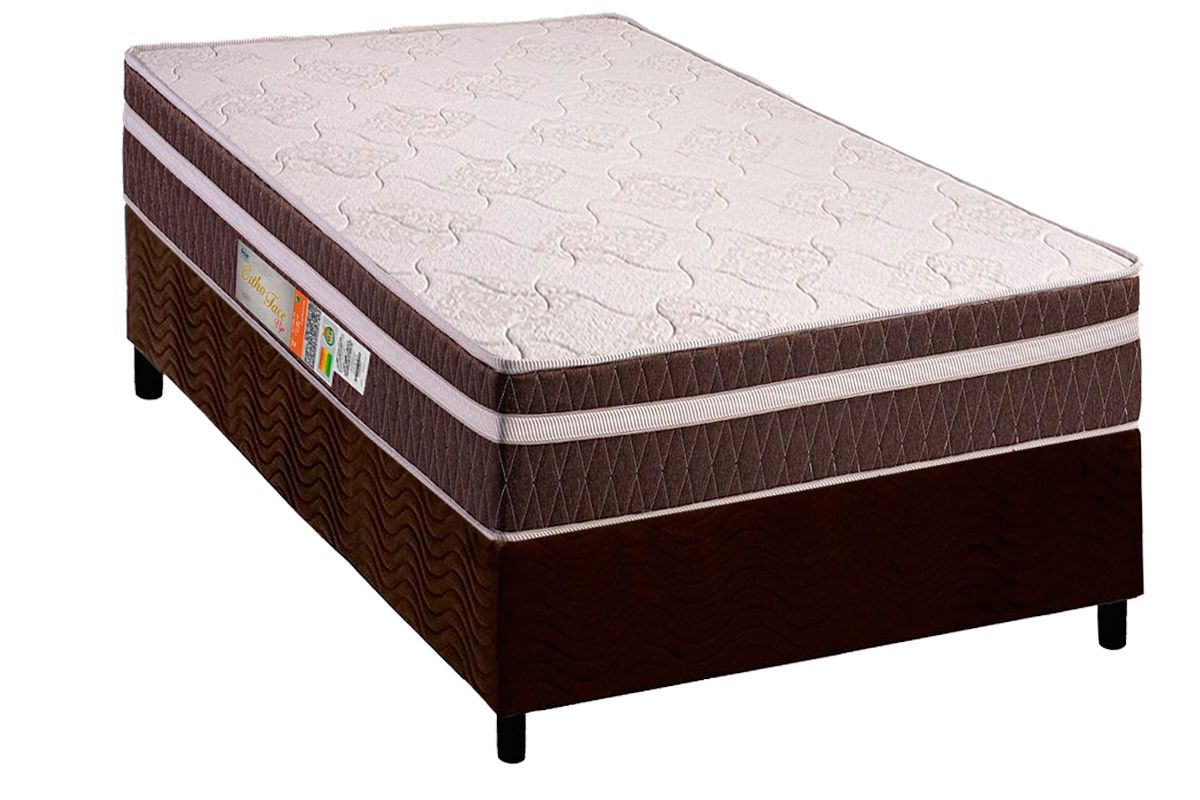 Cama Box CRC +Colchão Ortopédico Orthoface Polar