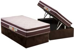 Cama Box Baú Filhão +Colchão Ortopédico Orthoface Polar