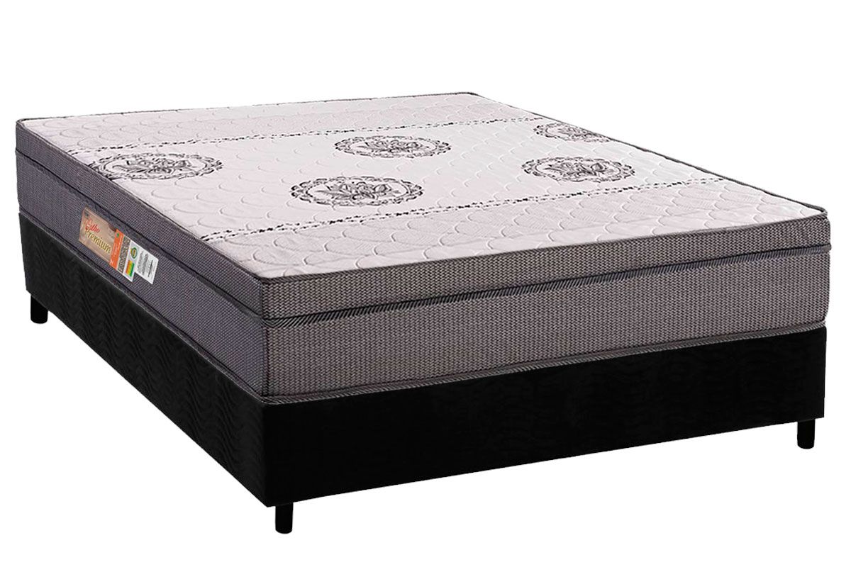 Cama Box CRC +Colchão Ortopédico OrthoPremium Polar