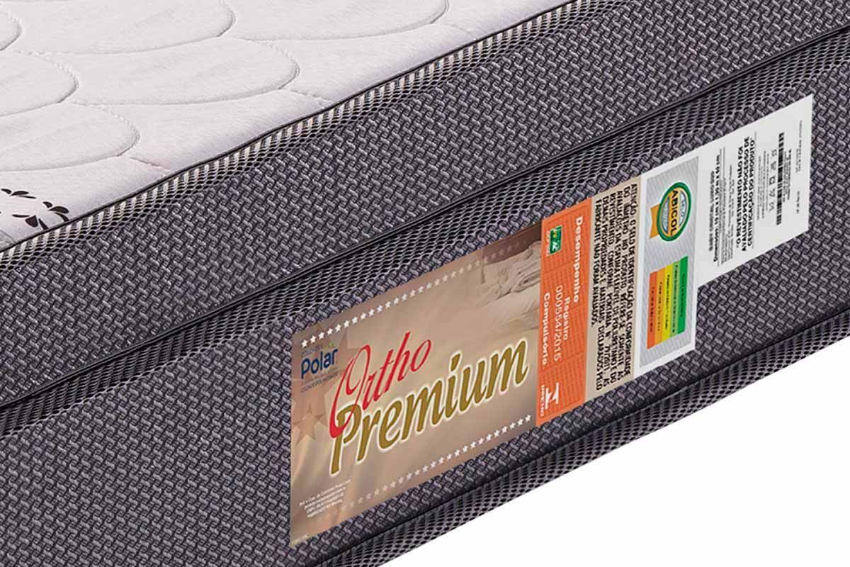 Cama Box Baú CRC +Colchão Ortopédico Premium Polar