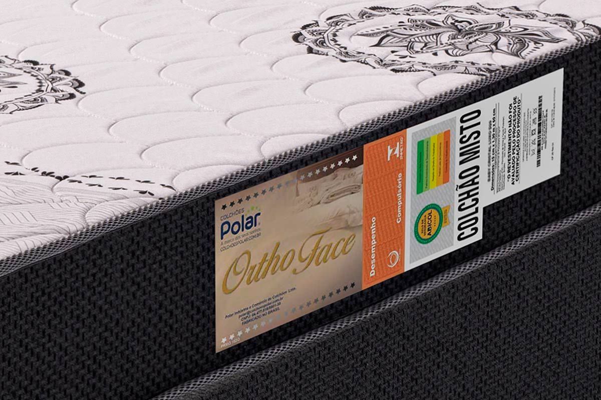 Cama Box CRC +Colchão Ortopédico Orthoface Polar