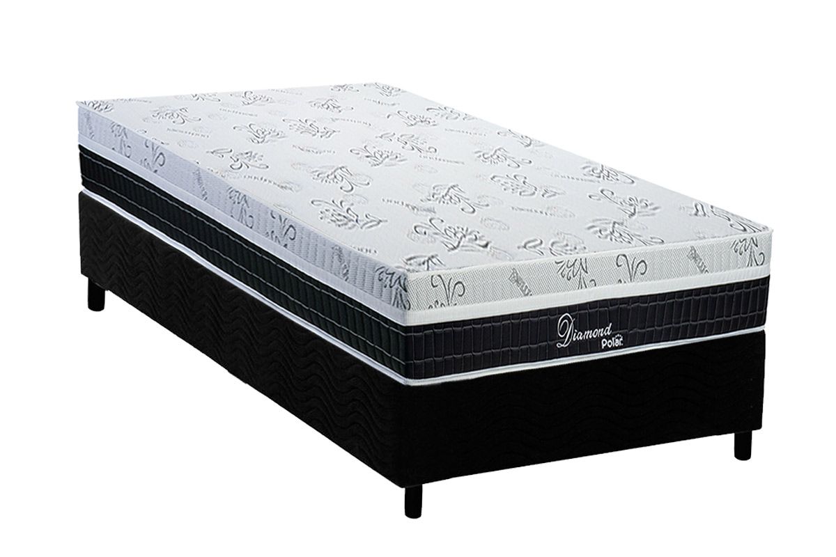 Cama Box CRC +Colchão Molas Diamond Polar