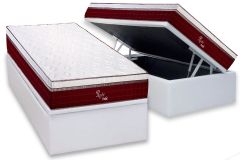 Cama Box Baú Filhão +Colchão Molas Rubi Polar