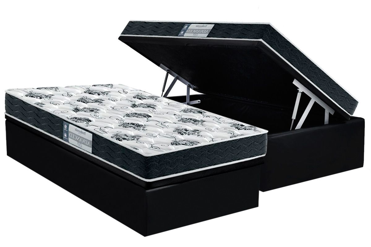 Cama Box Baú CRC +Colchão Espuma D28 Advanced Probel