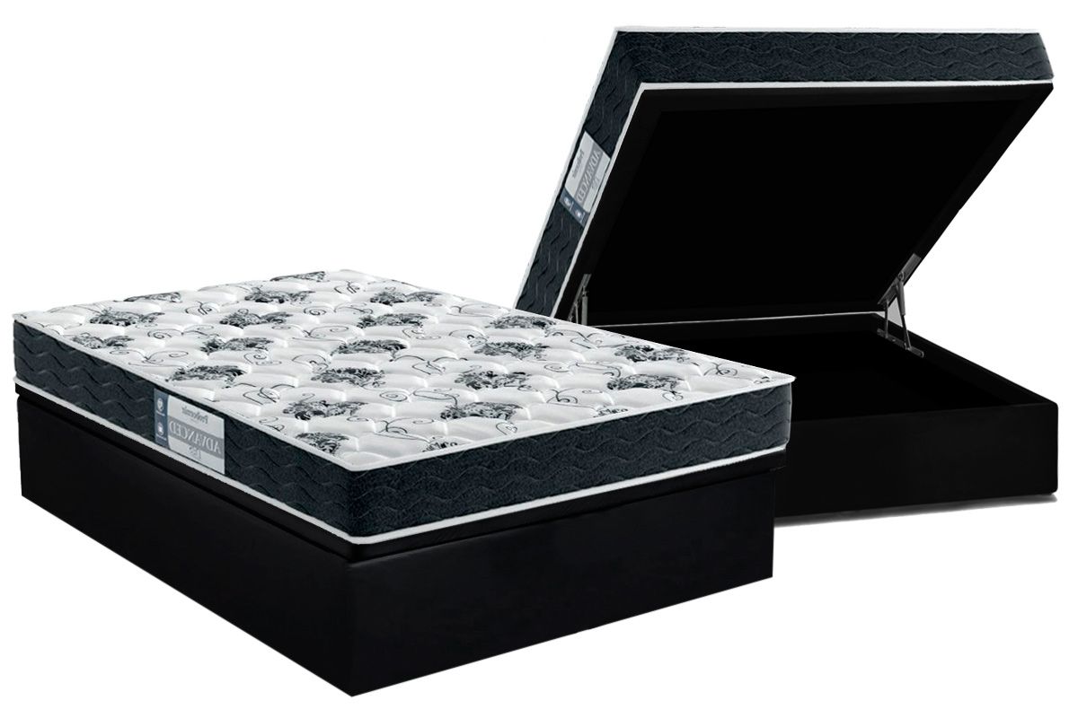 Cama Box Baú CRC +Colchão Espuma D28 Advanced Probel