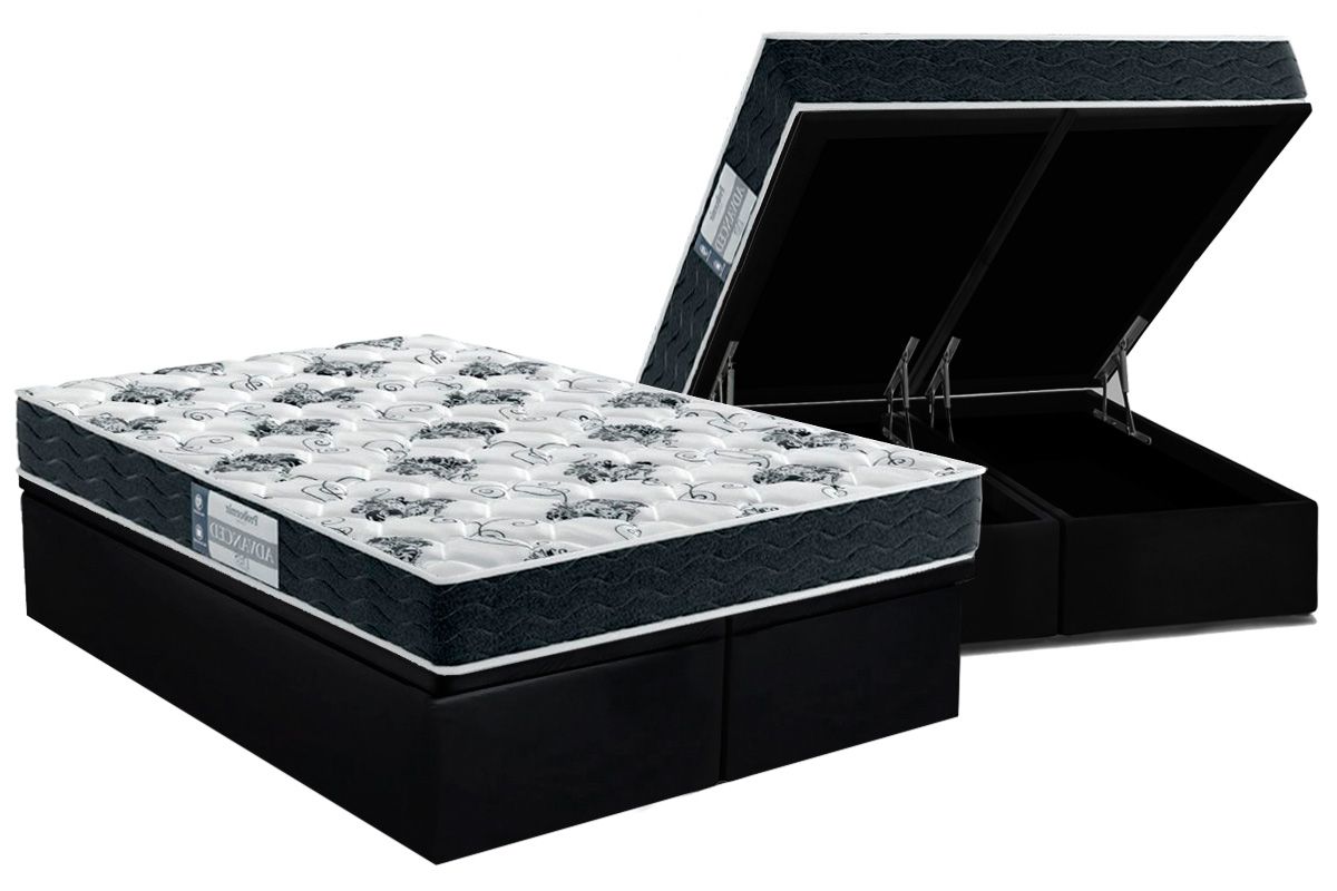 Cama Box Baú CRC +Colchão Espuma D28 Advanced Probel