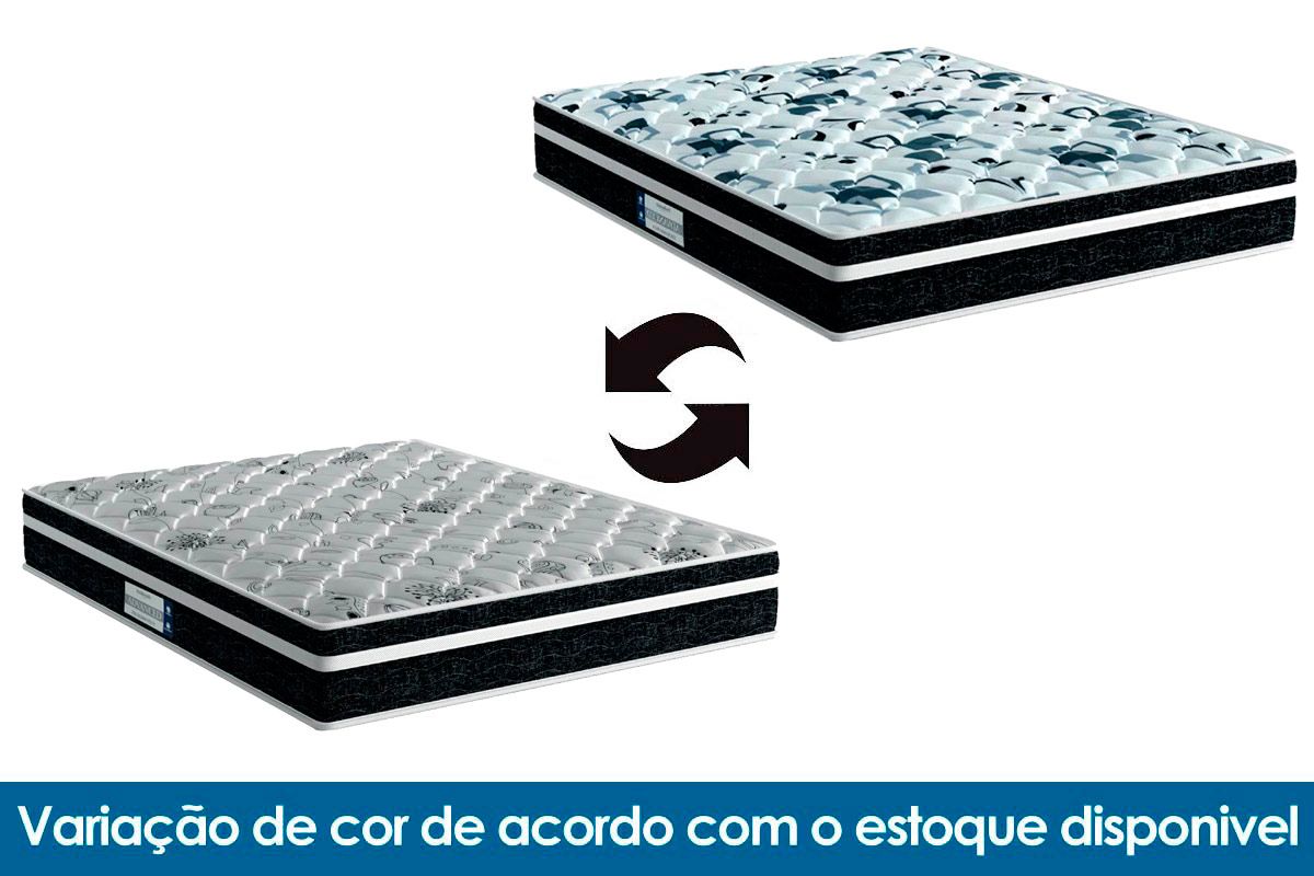 Cama Box Baú CRC +Colchão Ortopédico Tech2000 Probel