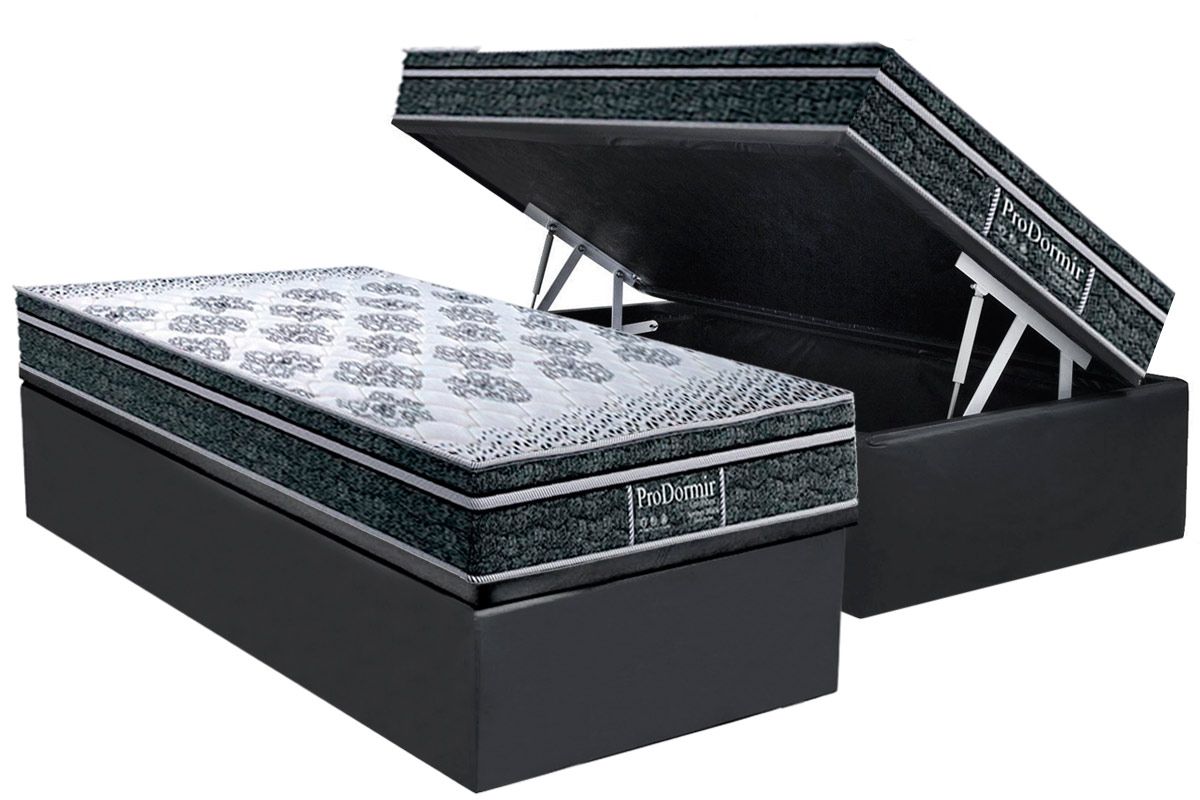 Cama Box Baú CRC +Colchão Molas Springs Probel