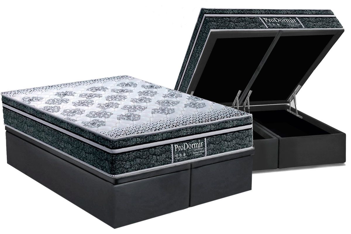 Cama Box Baú CRC +Colchão Molas Springs Probel
