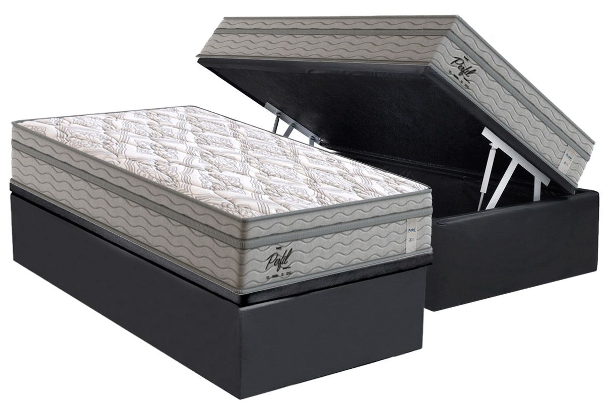 Cama Box Baú CRC +Colchão Molas Springs Probel