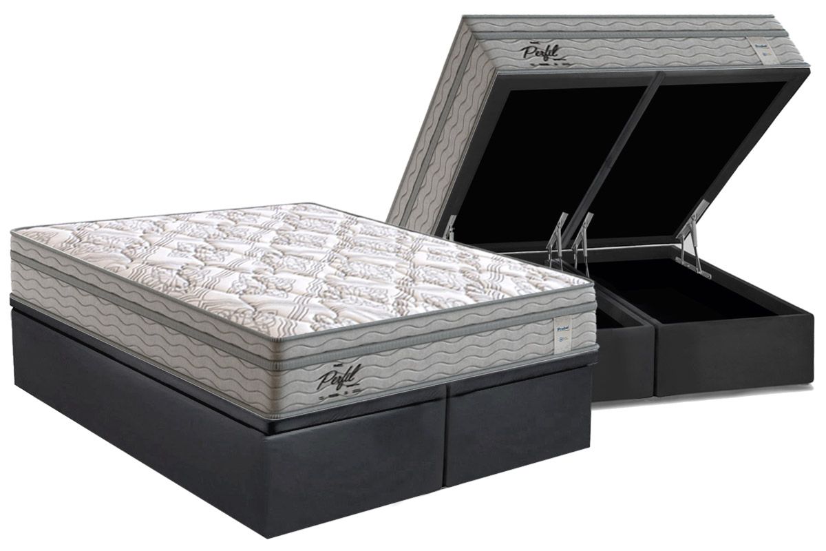 Cama Box Baú CRC +Colchão Molas Springs Probel