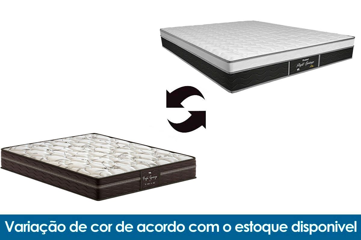 Cama Box Baú CRC +Colchão Molas Springs Plus Probel