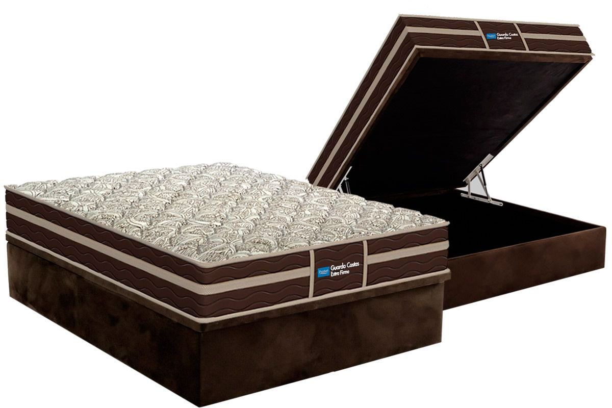Cama Box Baú CRC +Colchão Ortopédico G Costa Probel