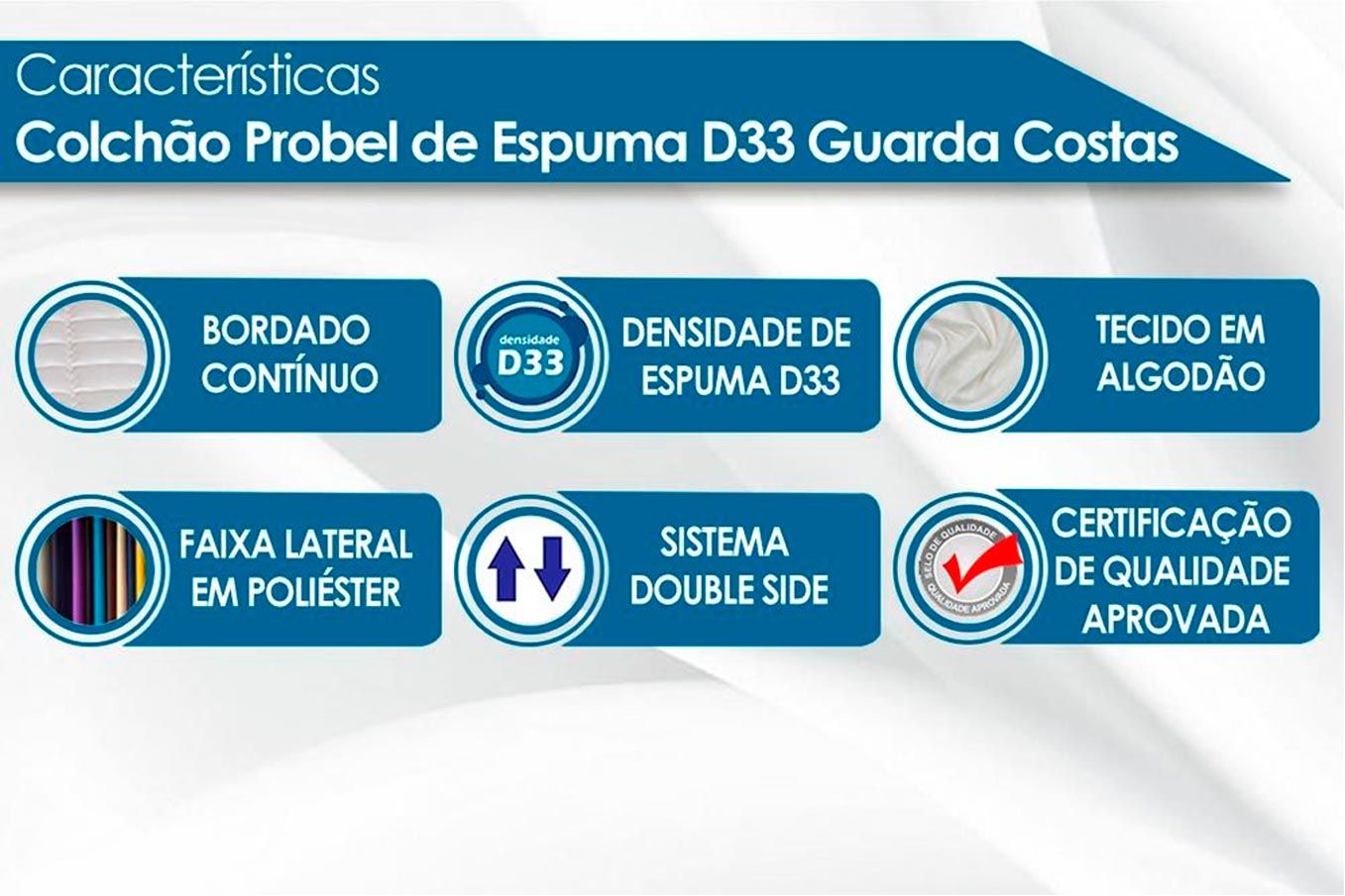 Cama Box Baú CRC +Colchão D33 Guarda Costas Probel