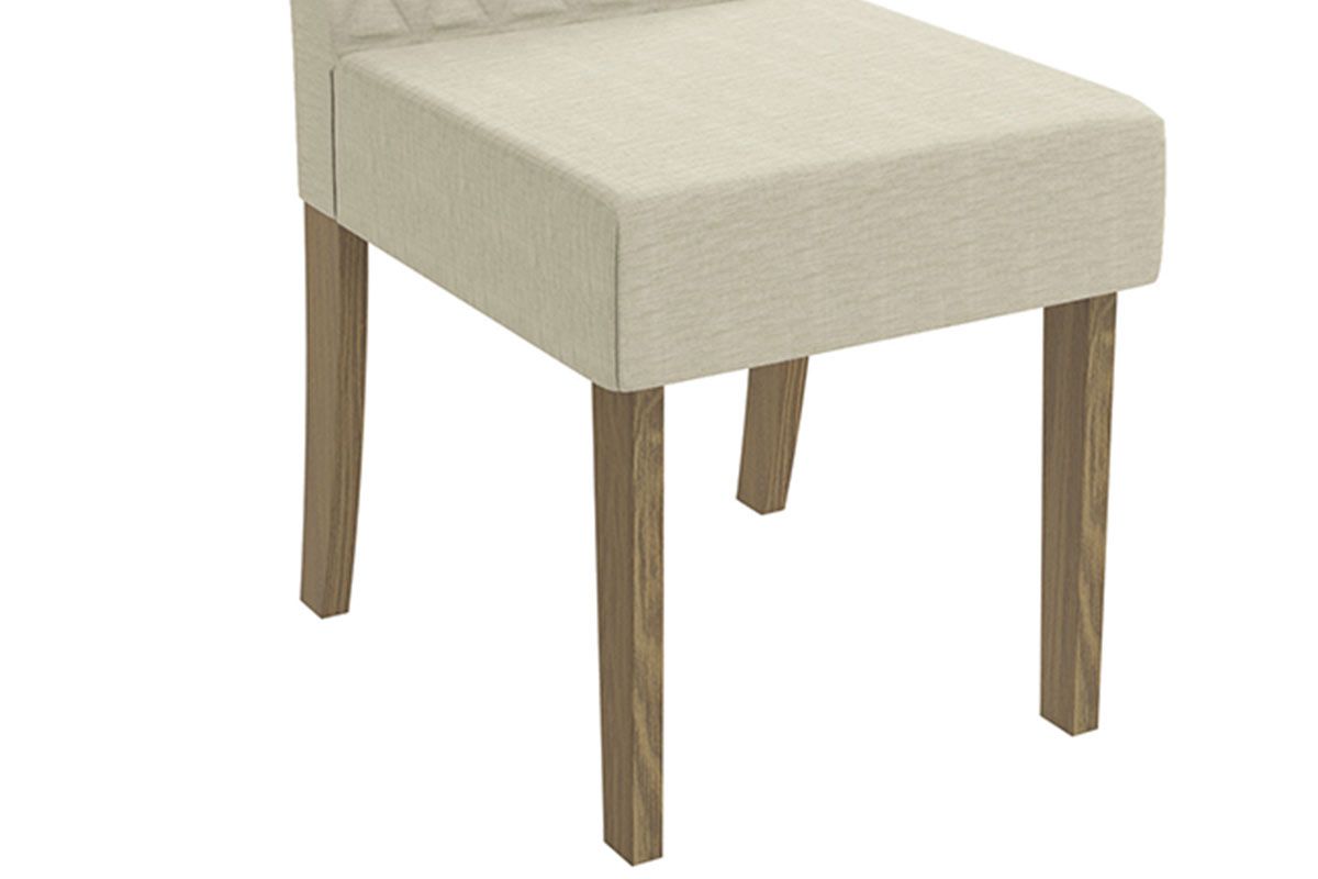 Cadeira Jantar Rosa 2CAD129 Madeirado Kit 2 Un Kappesberg