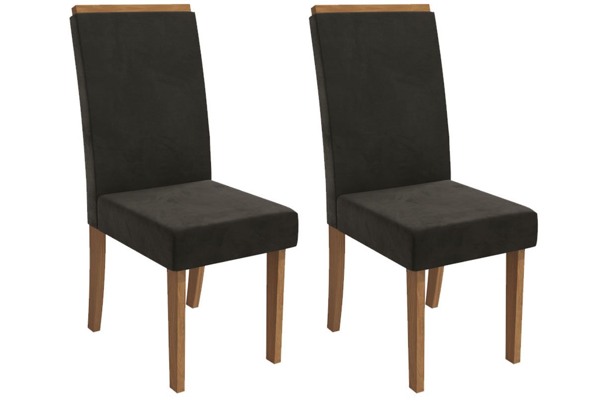 Cadeira Jantar Íris 2CAD142 Madeirado Kit 2 Un Kappesberg Cadeira Jantar Íris 2CAD142 Madeirado Kit 2 Un Kappesberg