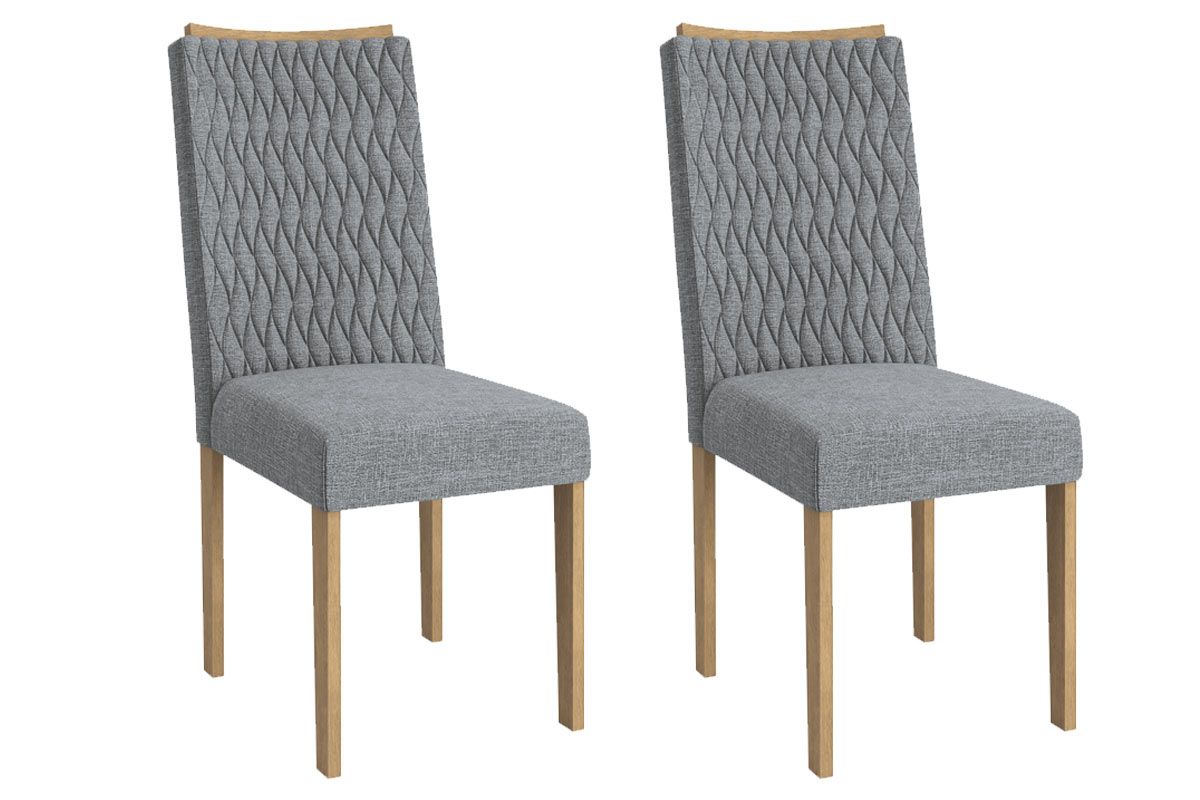 Cadeira Jantar Aura 2CAD157 Madeirado Kit 2 Un Kappesberg Cadeira Jantar Aura 2CAD157 Madeirado Kit 2 Un Kappesberg