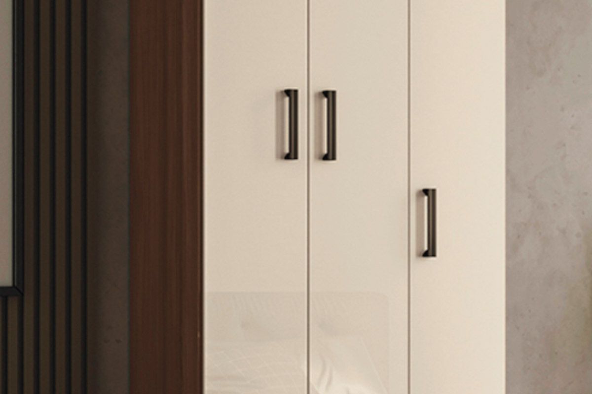 Guarda Roupa Solteiro 3 Portas e 2 Gavetas c/Pés Fit 3.2 S. Andirá