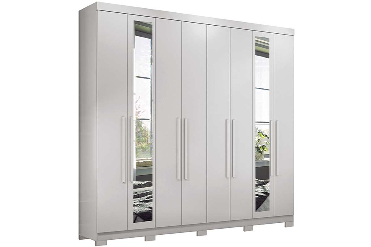 Guarda Roupa Casal 8 Portas c/Esp e Pés Master New S. Andirá
