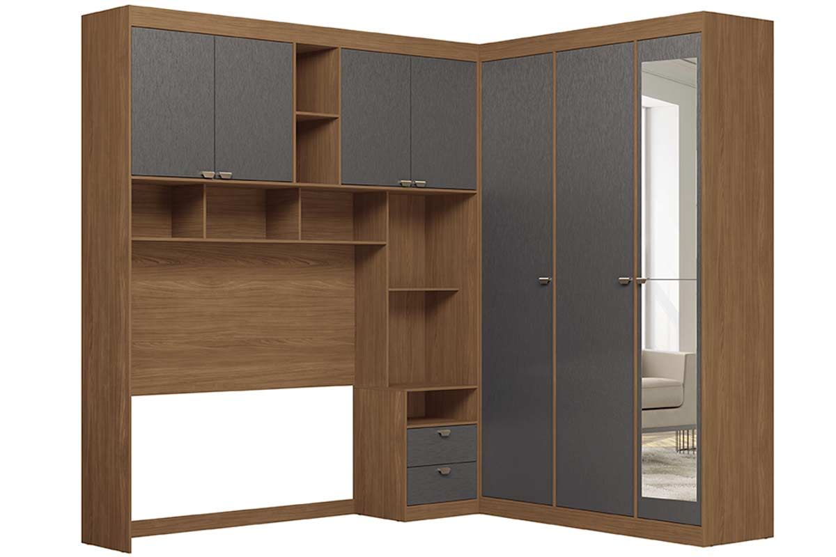 Guarda Roupa Casal 7 Portas (1 c/Espelho) e 4 Gavetas Lugano S. Andirá Guarda Roupa Casal 7 Portas (1 c/Espelho) e 4 Gavetas Lugano S. Andirá