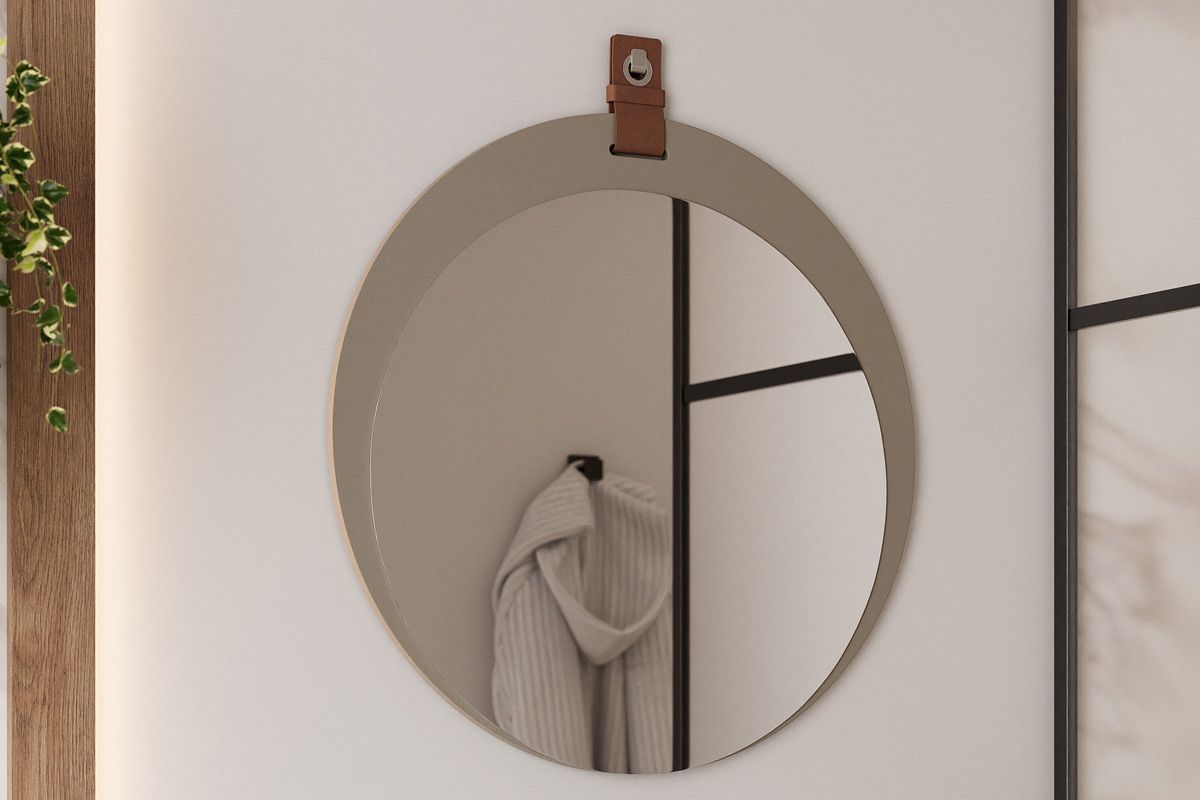Espelheira Banheiro Lua Oval 60x60cm MGM