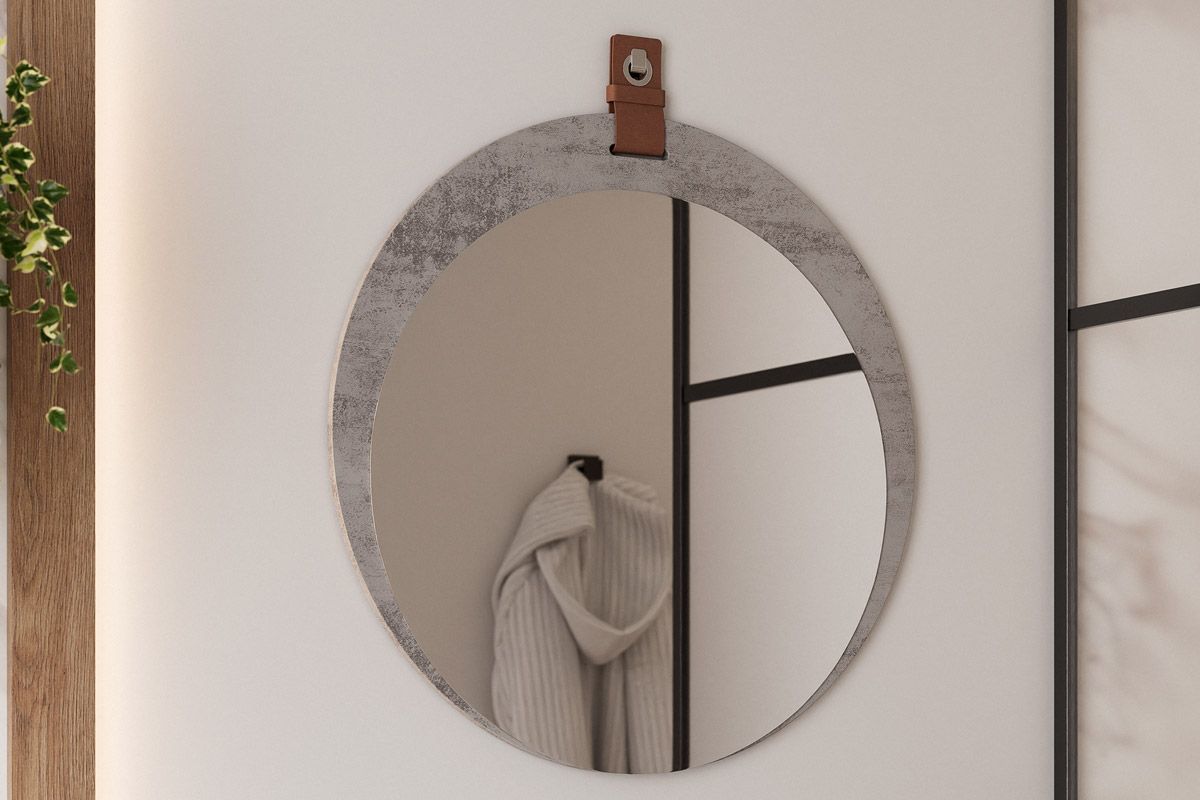 Espelheira Banheiro Lua Oval 60x60cm MGMCimento