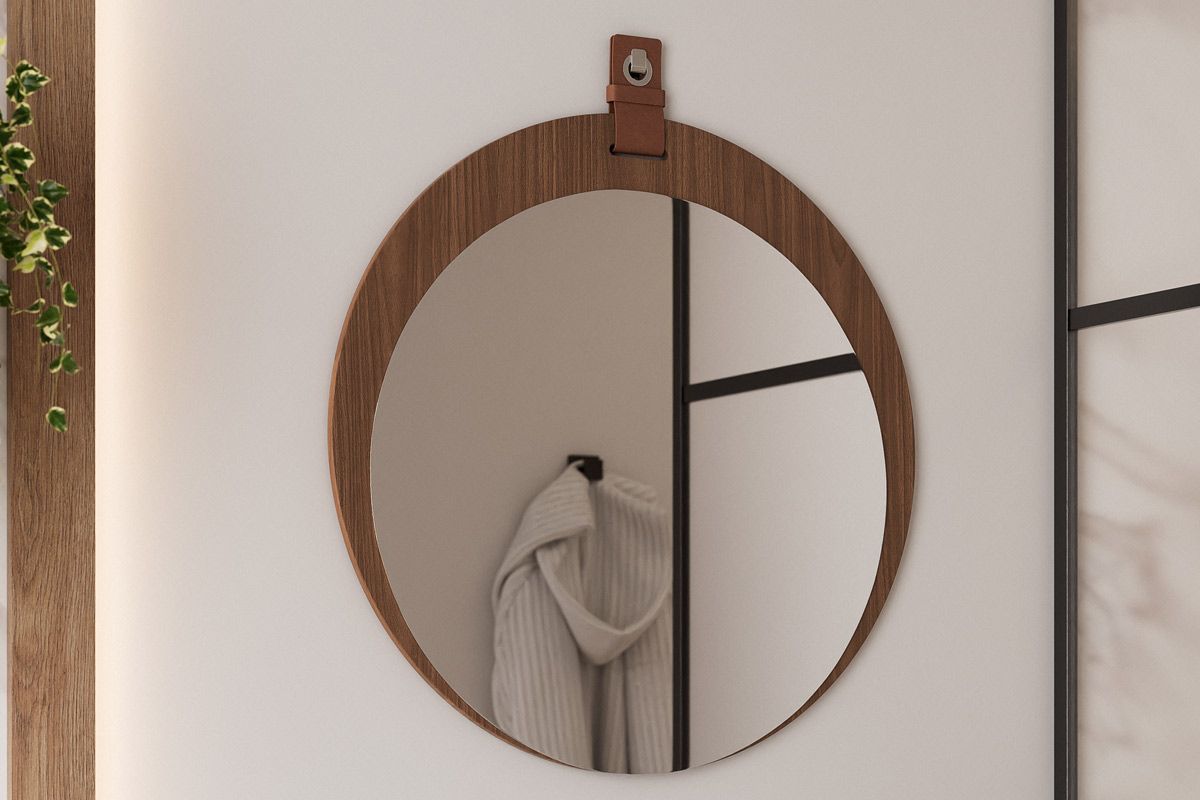 Espelheira Banheiro Lua Oval 60x60cm MGM