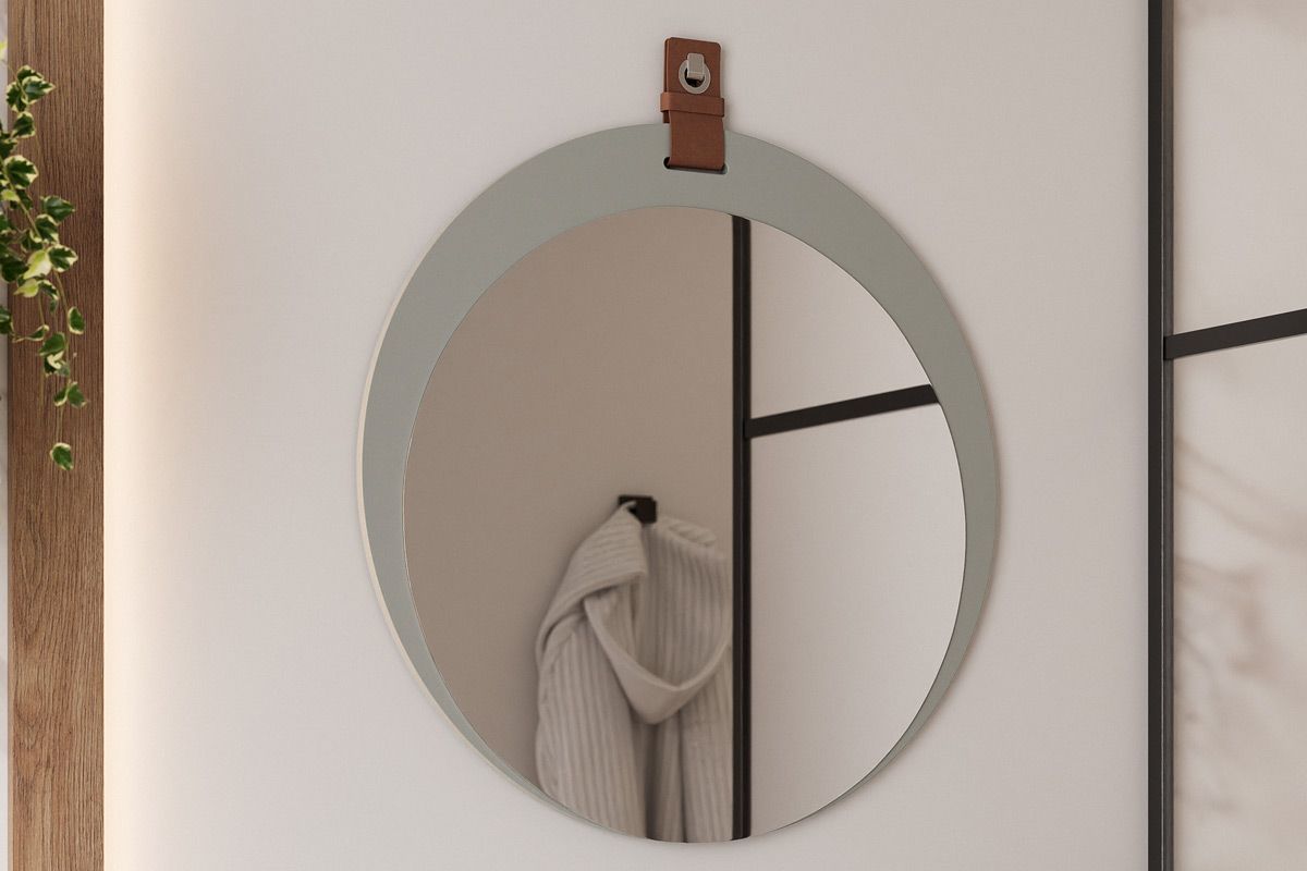 Espelheira Banheiro Lua Oval 60x60cm MGMPlatina