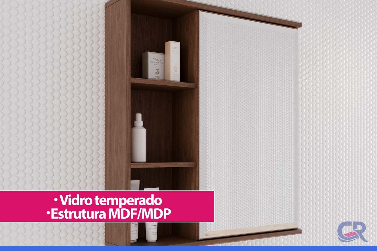 Espelheira Banheiro Treviso 56X63cm MGM Espelheira Banheiro Treviso 56X63cm MGM