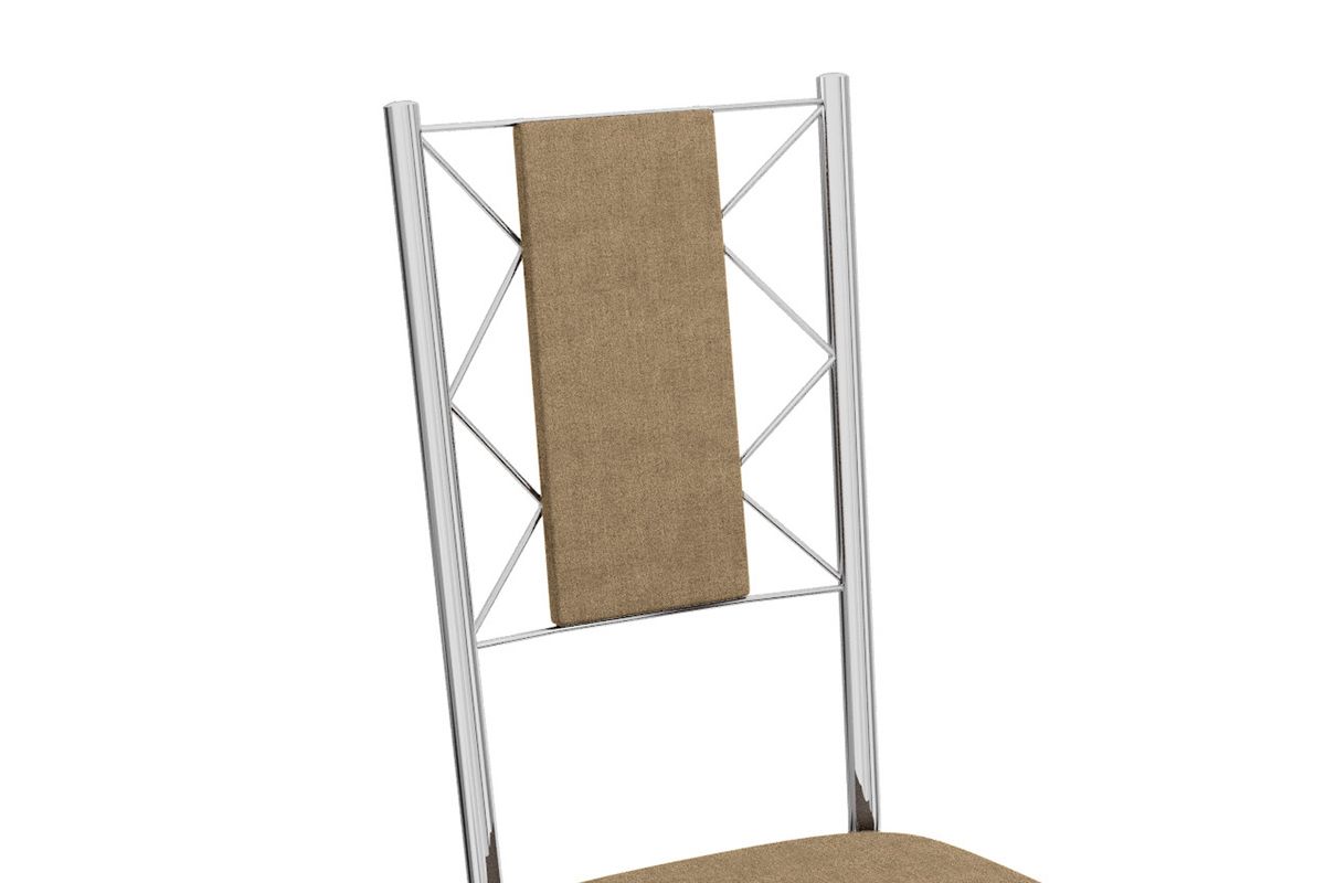 Sala Jantar Mesa Volga c/ Tampo de Vidro 90cm e 4 Cadeiras Lisboa - Kappesberg